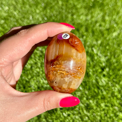 Carneool handsteen #158