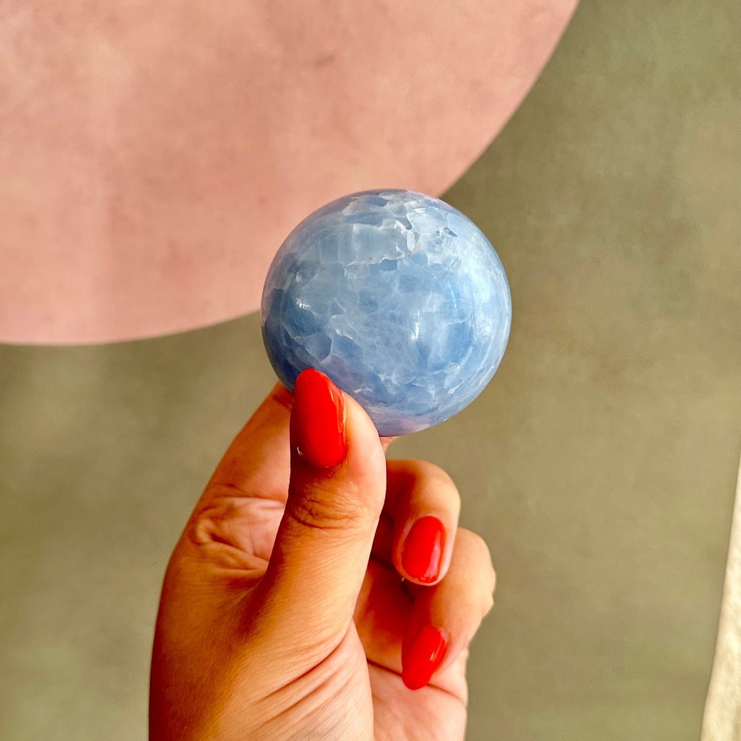 Blauwe calciet bol 1471
