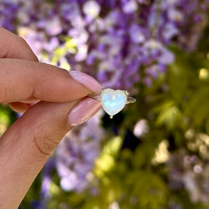 Maansteen ring 925 zilver