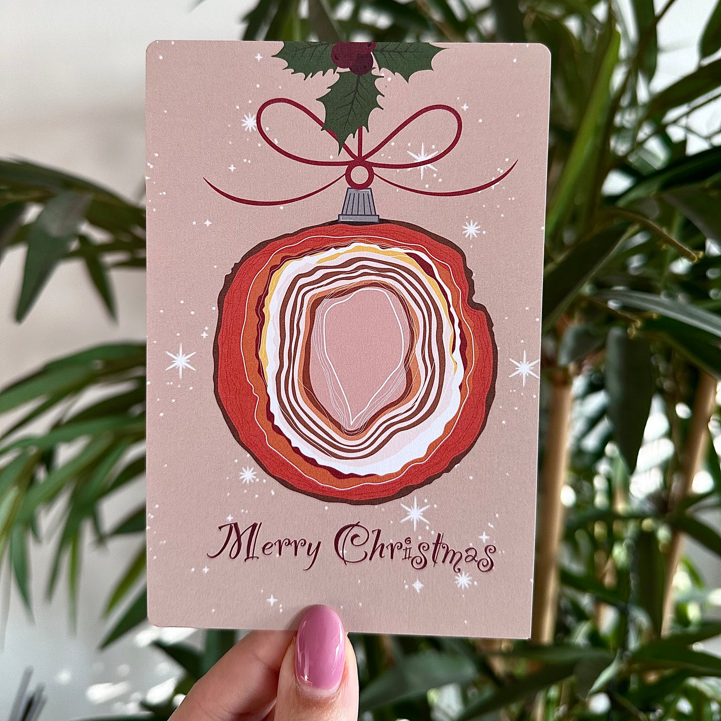 Edelsteen kerstkaarten