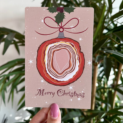 Edelsteen kerstkaarten