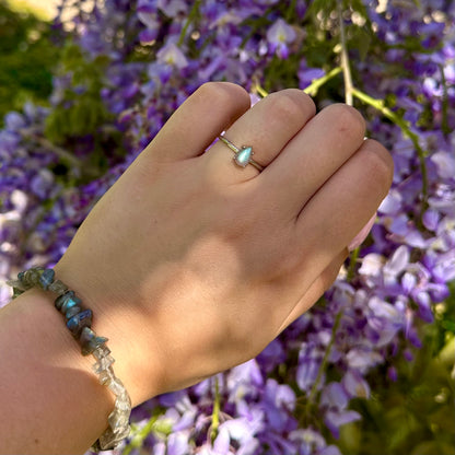 Labradoriet ringen 925 zilver