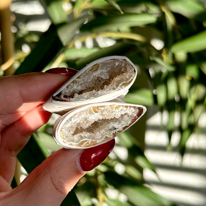 Agaat geode paar