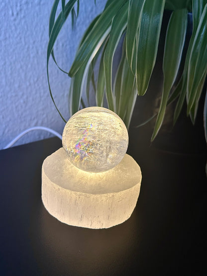 Seleniet bolhouder met lampje