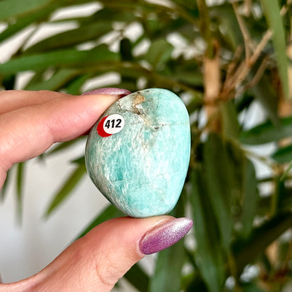 Amazoniet handsteen #412