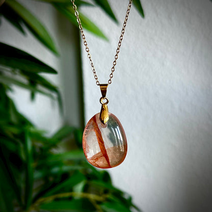 Red healer kettinghangers - goud