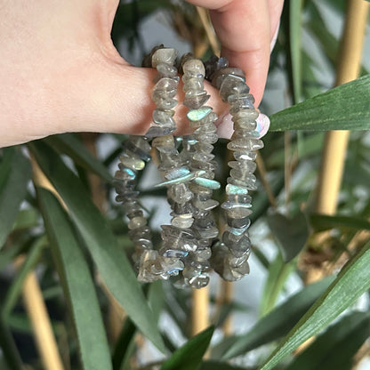 Labradoriet chip armband