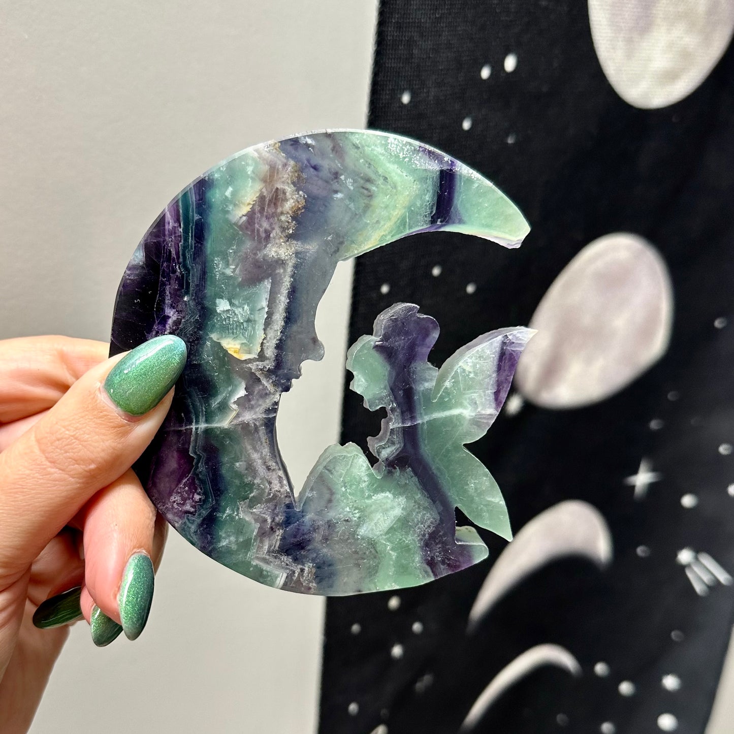 Fluoriet elf op maan