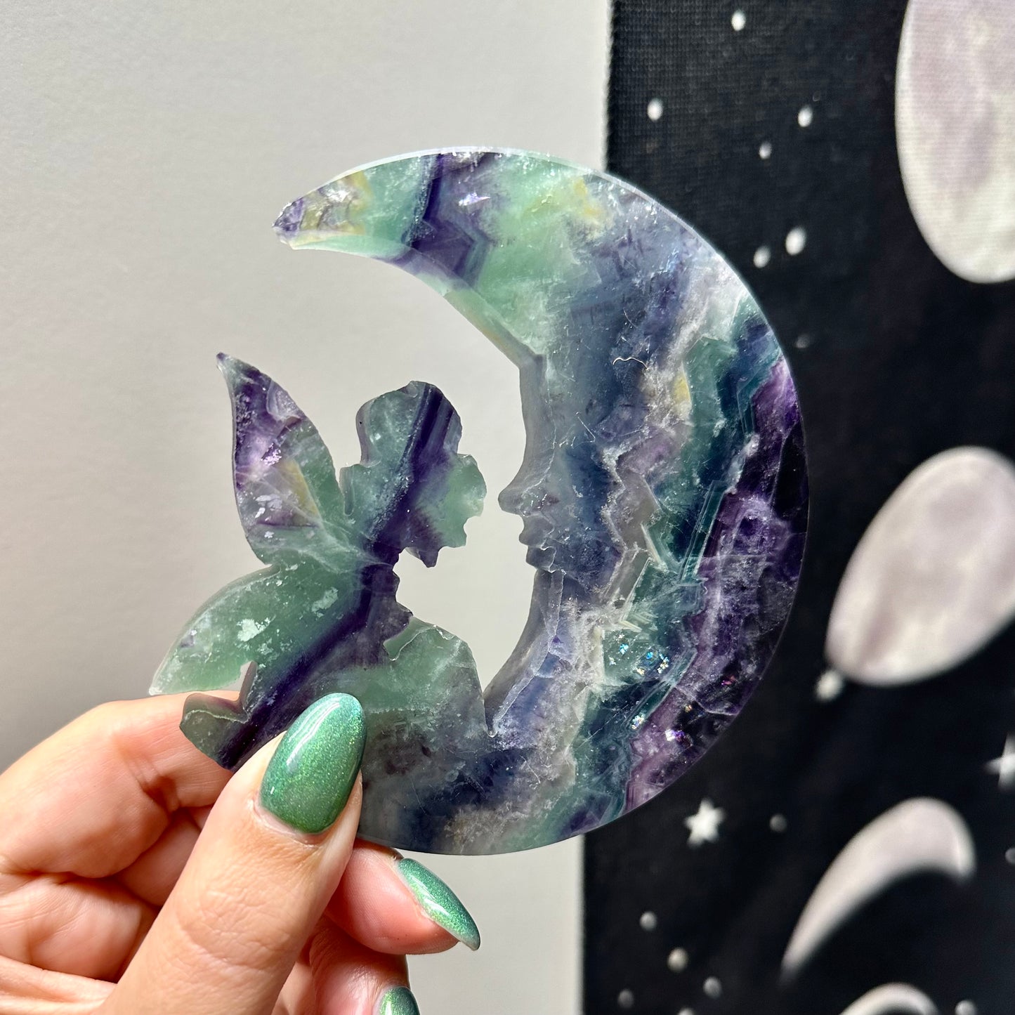 Fluoriet elf op maan