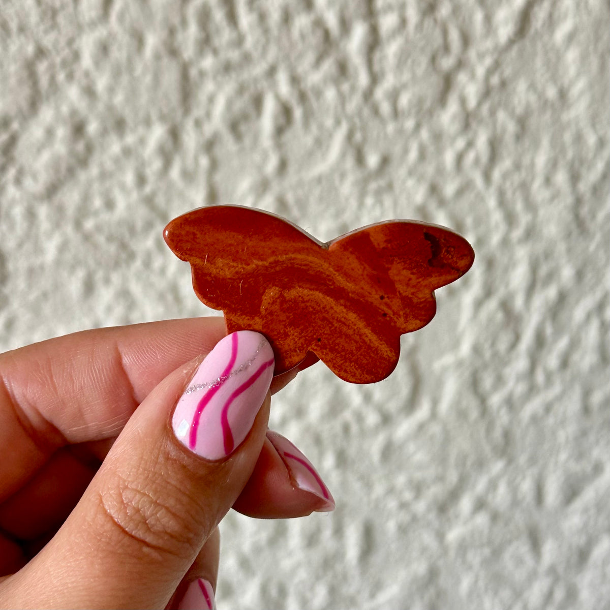 Rode jaspis en unakiet vlinders