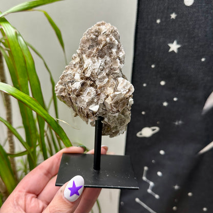 Gouden mica op standaard