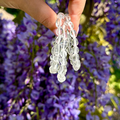 Bergkristal getrommelde armband