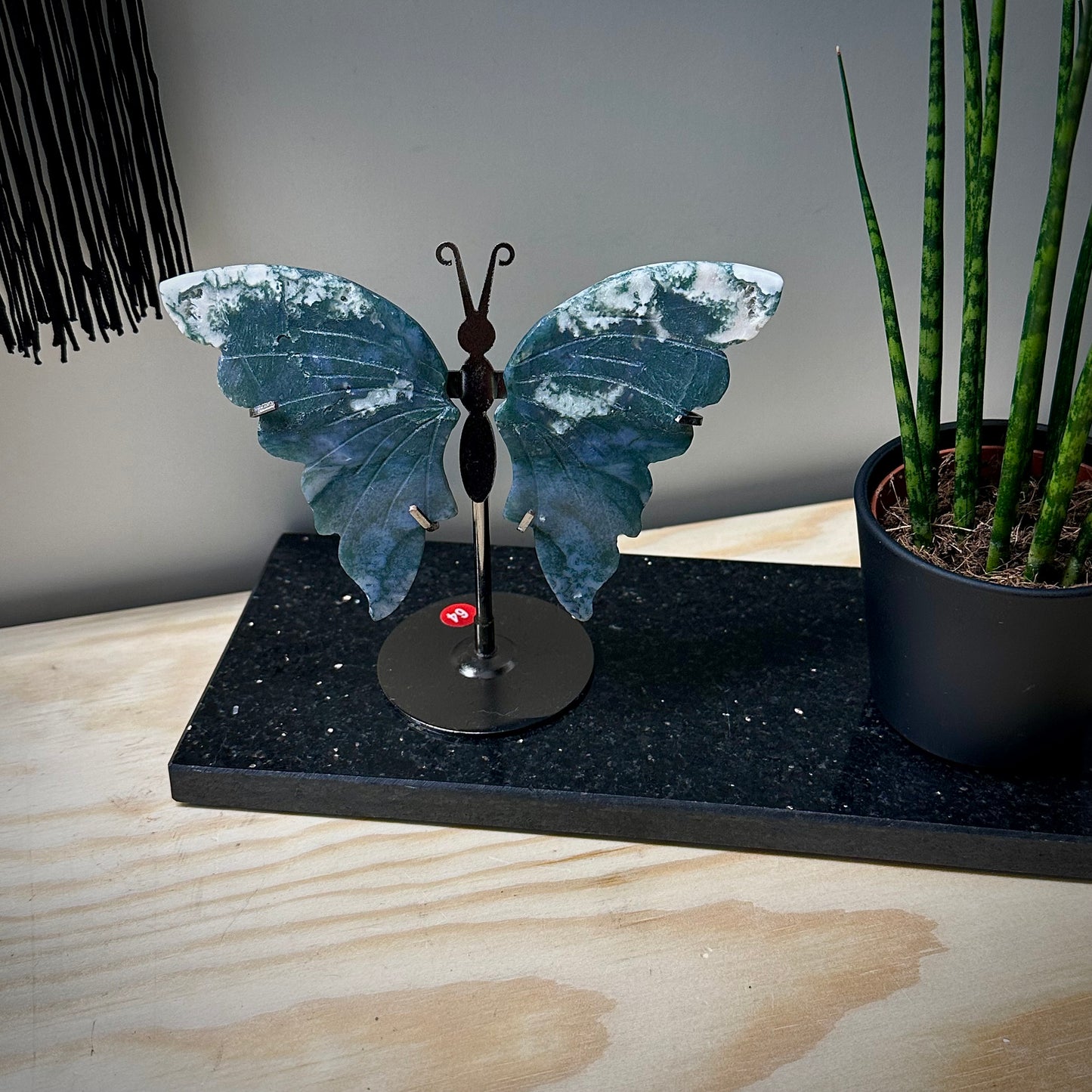 Mosagaat vlinders op standaard