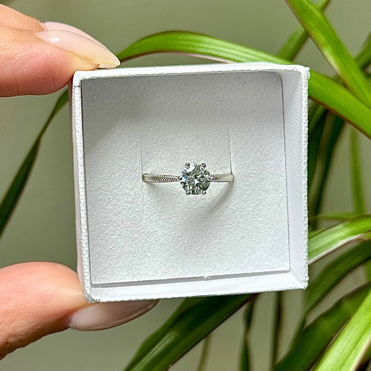 Ring 925 zilver met zirkonia diamant