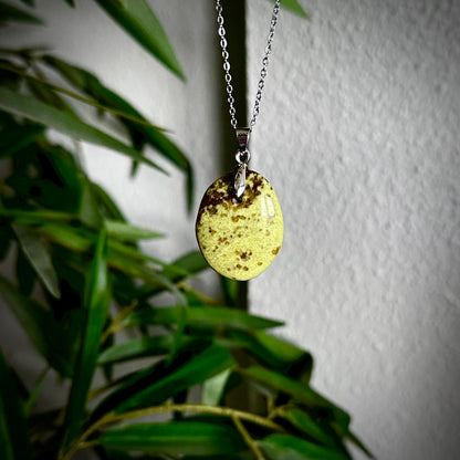 Groene opaal kettinghangers - zilver