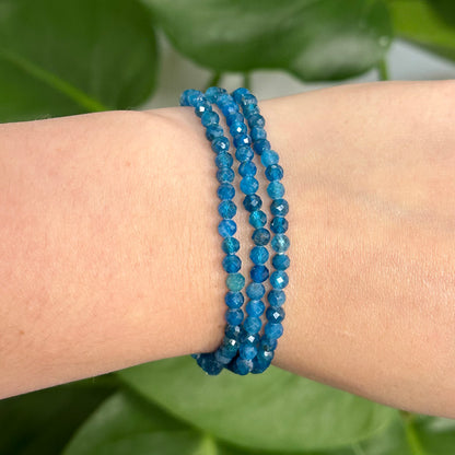 Apatiet armband 4mm facet