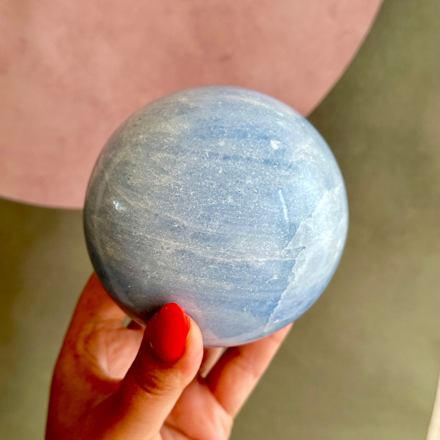 Blauwe calciet bol 1470