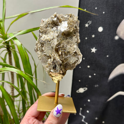 Gouden mica op standaard #56