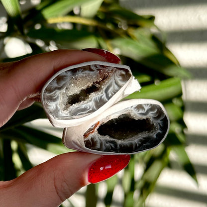 Agaat geode paar