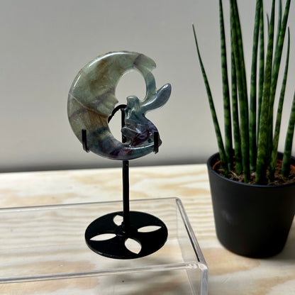 Fluoriet elfje op maan