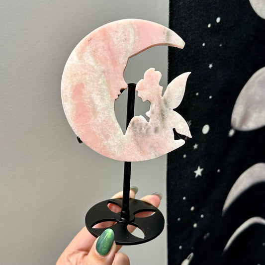 Roze Andes opaal elf op maan