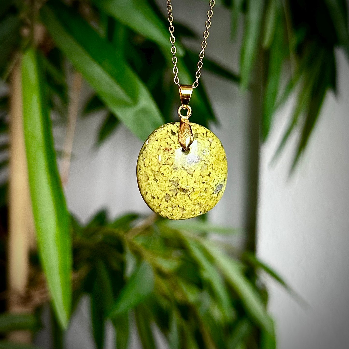 Groene opaal kettinghangers - goud