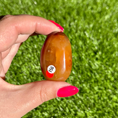 Carneool handsteen #156