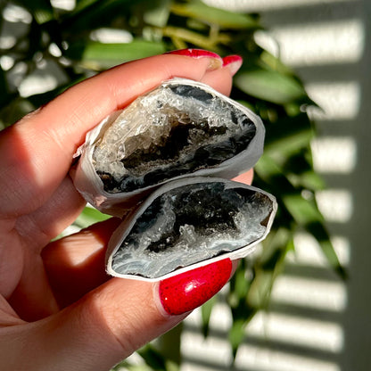 Agaat geode paar