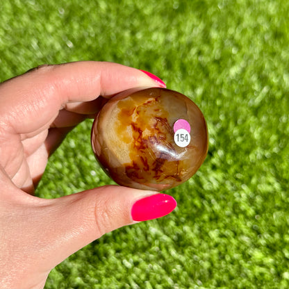 Carneool handsteen #154