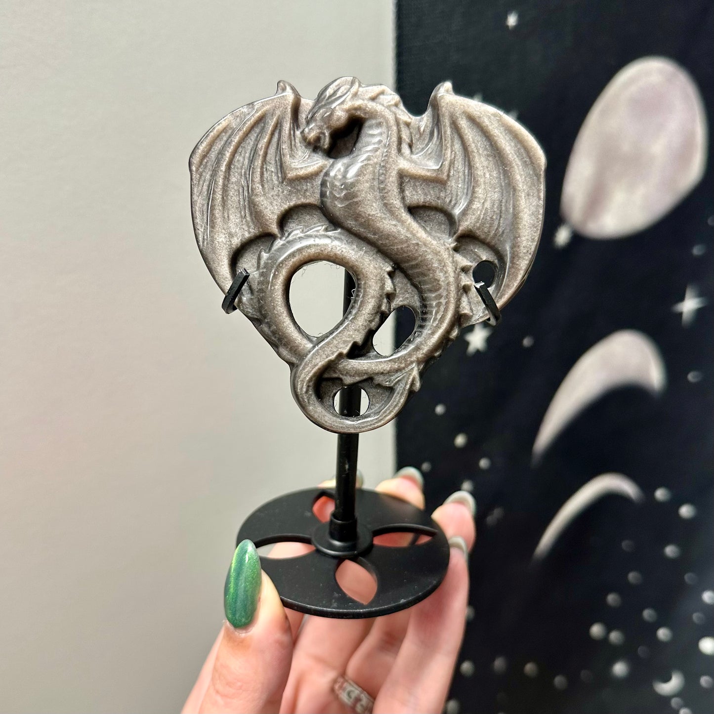 Draak van obsidiaan klein