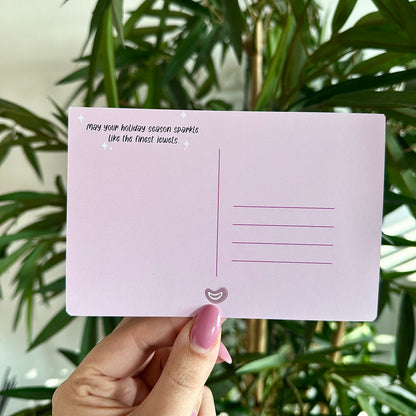 Edelsteen kerstkaarten