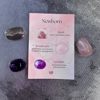 Diverse cadeausetjes met trommelstenen