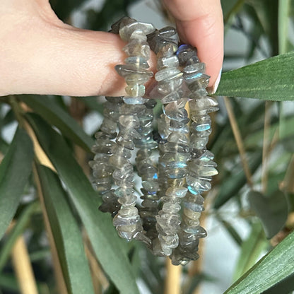 Labradoriet chip armband