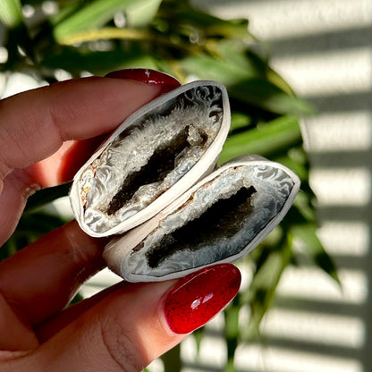 Agaat geode paar