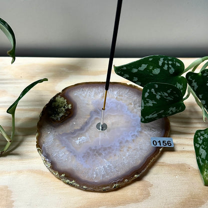 Agaat schijf wierookhouders