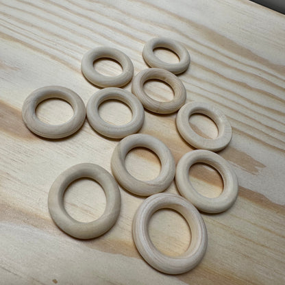 Houten ring voor bollen diverse maten