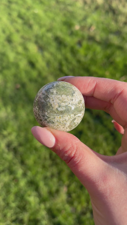 Oceaan jaspis bol groen