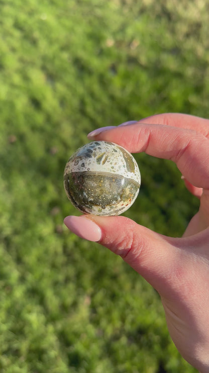 Oceaan jaspis bol groen