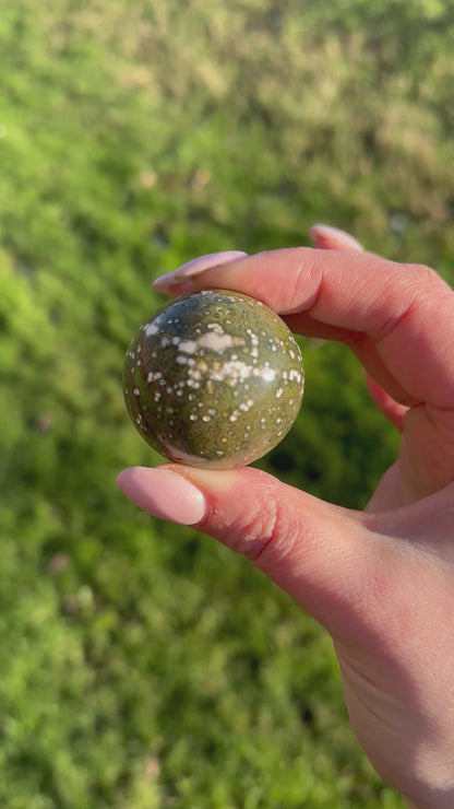 Oceaan jaspis bol groen